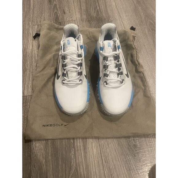 Nike TW '13 Shoe Tiger Woods Mens 8 Photon Dust Iron Grey Golf Spike waterproof - Picture 7 of 9